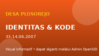 Identitas dan Kode Wilayah Desa Plosorejo